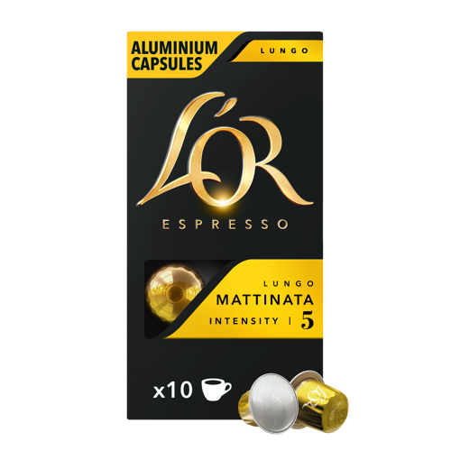 L'Or Lungo Mattinata kaffekapsler, 10 st