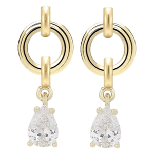 Snö Of Sweden Callie Small Plain Crystal Ear Gold Clear Onesize