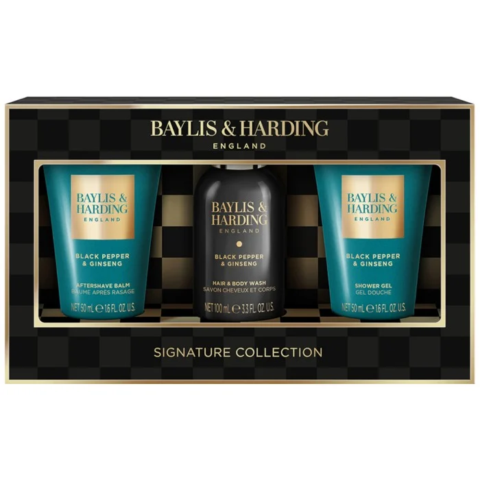 Baylis & Harding Black Pepper & Ginseng Men's Luxury Mini Trio Gift Set, bild 3