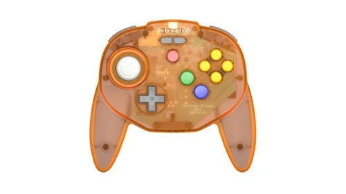Retro-bit Tribute64 2.4 GHz Wireless Controller V2 - Orange Hawk Limited Edition, bild 3