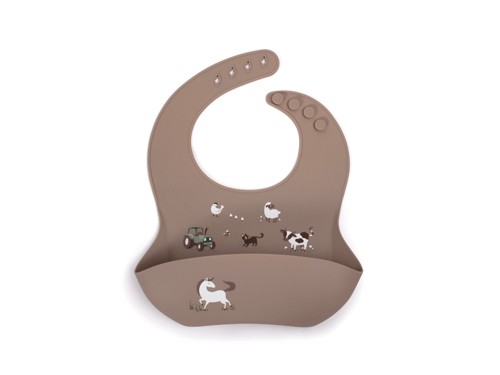 Filibabba - Silicone bib with print - Magic Farm - (FI-02746), bild 2