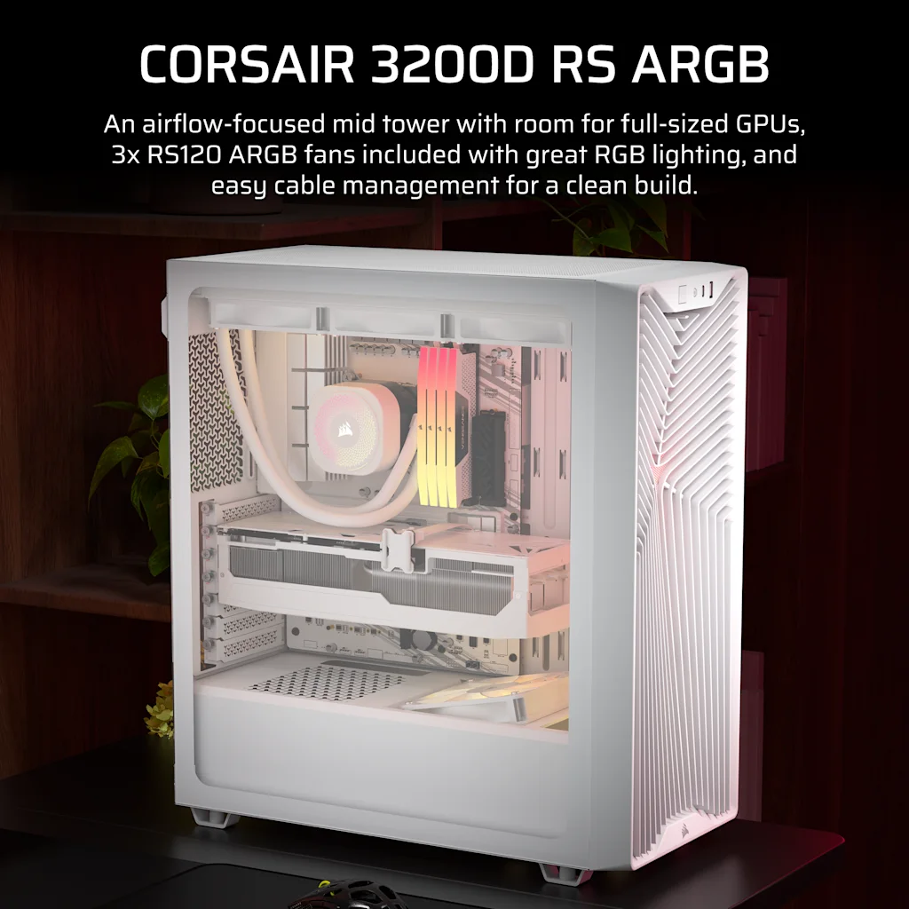Corsair 3200D RS ARGB Vit, bild 2