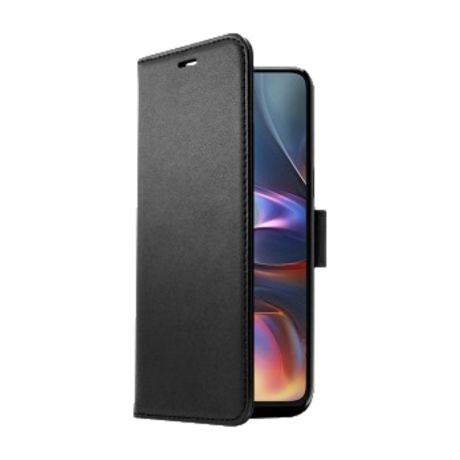 Screenor Motorola moto g15/g05/e15 Smart plånboksfodral, svart
