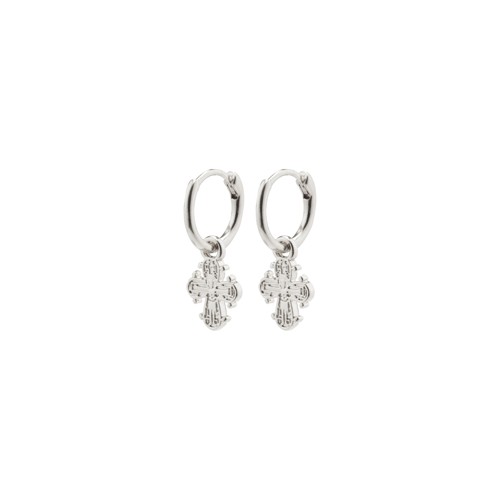 PILGRIM - DAGMAR Huggie Hoop Earrings - Silver Plated - 10 mm