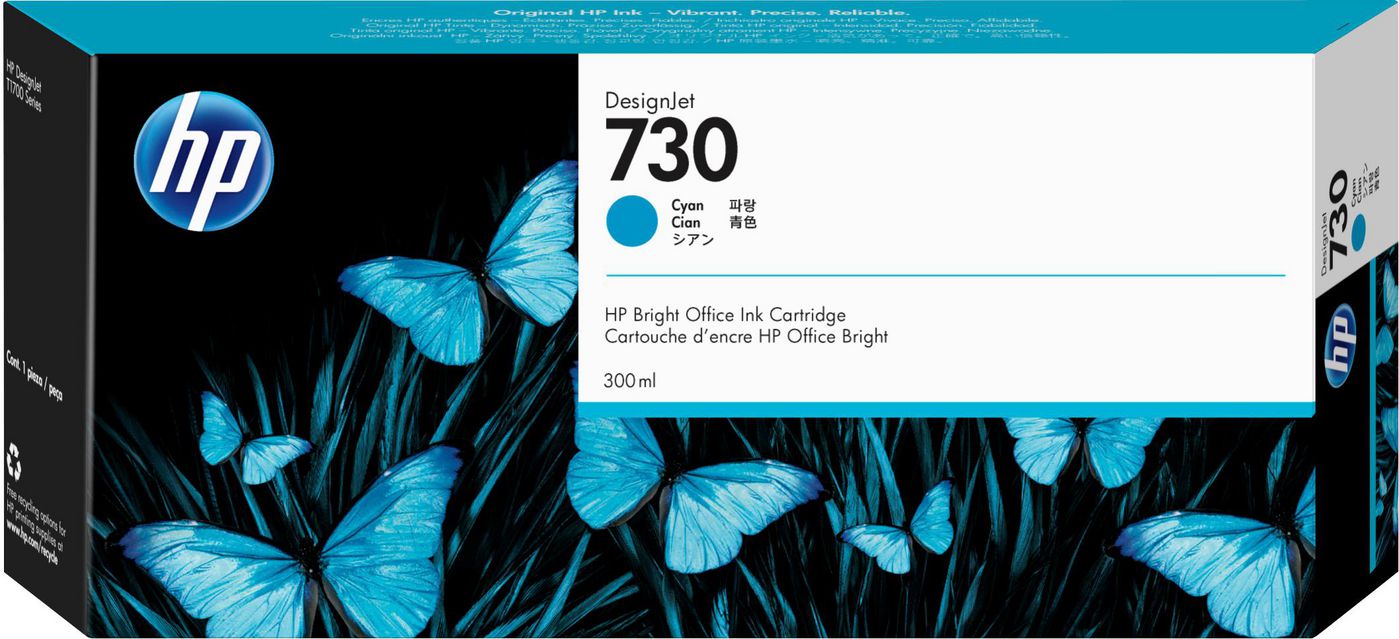 HP 730 Cyan, 300 ml, bild 2