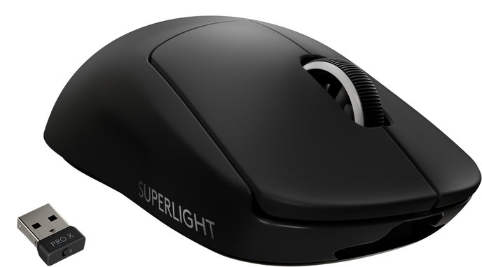 Logitech G PRO X Superlight Wireless Gamingmus Svart, bild 3