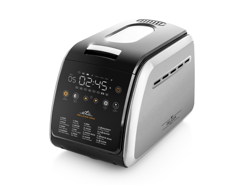 Eta Delicca II Max, 1,5 kg, Fördröjd start timer, Tittfönster, Timer, Kontroll av färg på skorpan, Hålla sig varm funktion