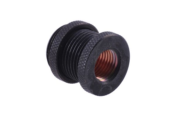 Alphacool HF bulkhead connector G1/4 - Anslutningsadapter för vätskekylningssystem - svart