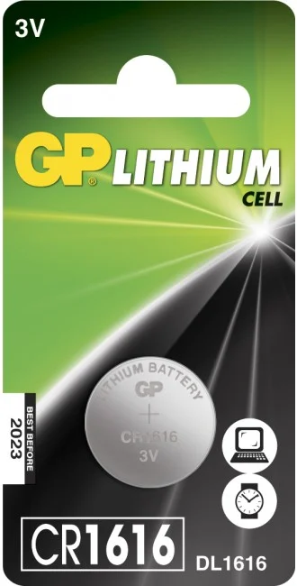 GP Litiumbatteri Knappcell CR1616 3V 1-P