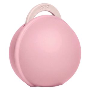 BIBS Colour Pacifier Round Latex Petal Size 1 & BIBS Pacifier Case Mini Baby Pink