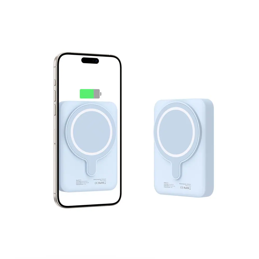 Tech-Protect LifeMag PB11 Powerbank med MagSafe 10000mAh 15W USB-C port - blå + USB-C kabel, bild 4