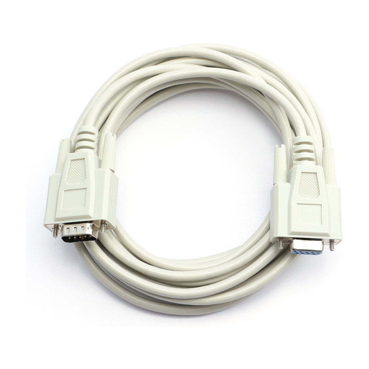 Eletra RS232 DB9 hane - hona 5M kabel, grå