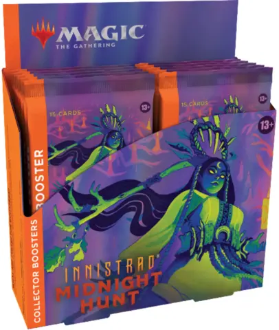 Magic The Gathering Innistrad: Midnight Hunt Collector's Booster Display (12 boosters)
