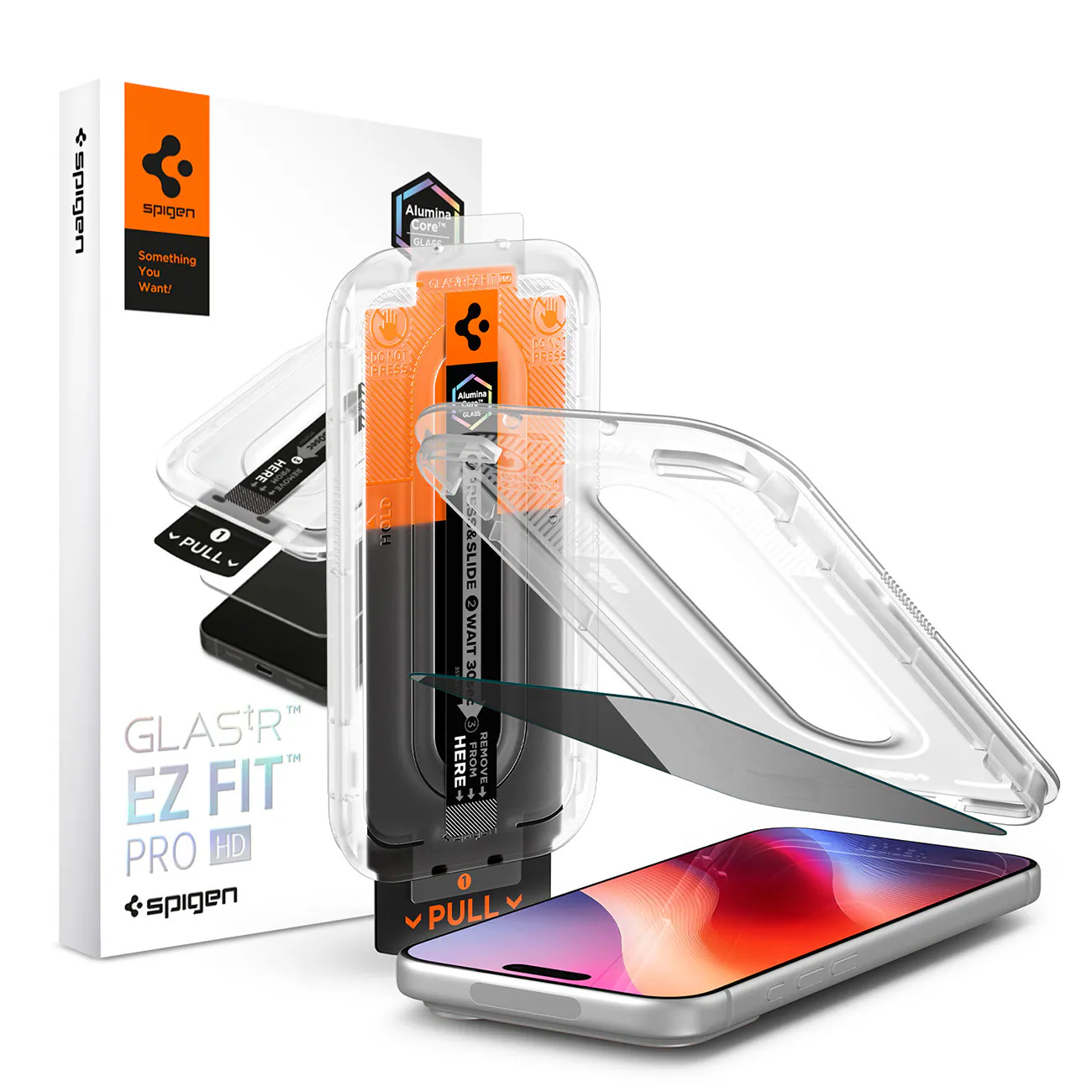 Spigen Glas.tR EZ Fit Pro HD AC integritetsskyddande härdat glas till iPhone 18 Pro