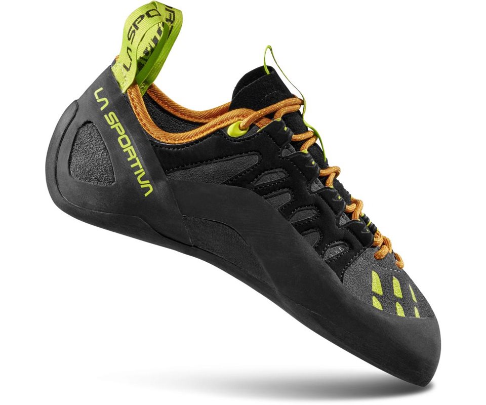 La Sportiva Tarantulace Climbing Shoes Men Carbon/Lime Punch - 38,5