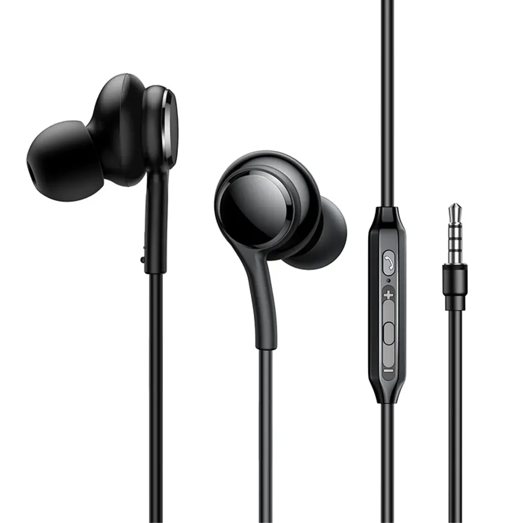 Joyroom JR-EW02 Wired Series Hörlurar, 3.5mm - Svart