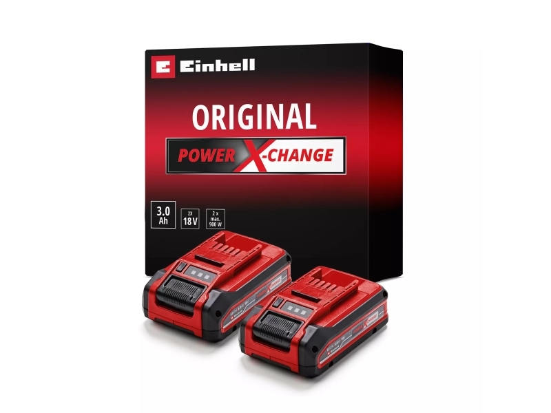 Einhell 4511631, Batteri, Litium-Ion (Li-Ion), 3 Ah, 18 V, Einhell, Svart, Röd