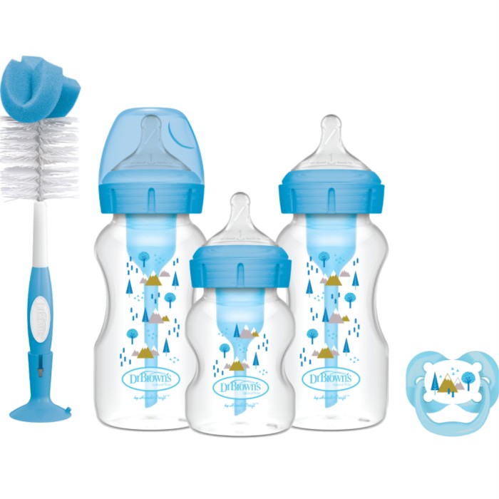 Dr.Brown WideNeck Options+ Blue Gift Set