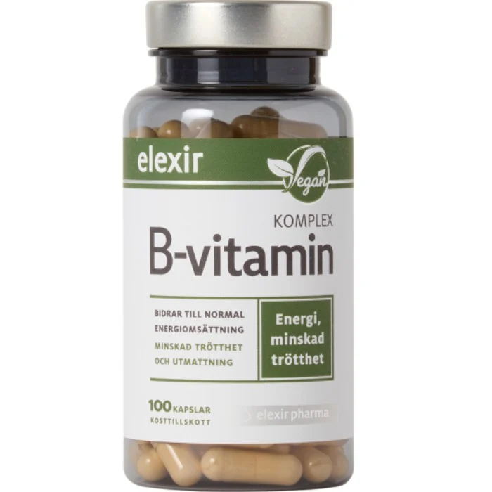 Elexir Pharma B-vitamin Komplex 100 kapslar