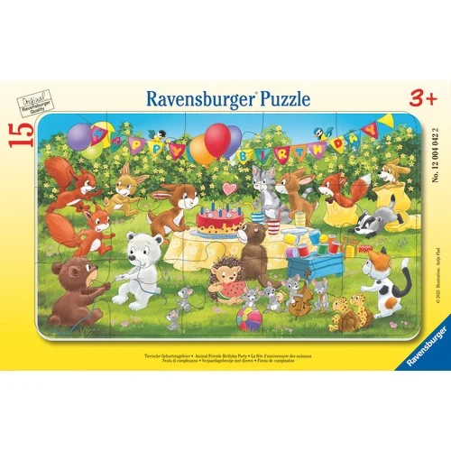 Ravensburger Rampussel: Djurens födelsedags kalas 15 Bitar