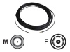 Antennkabel SMA ha till SMA ho, HDF, 5 meter