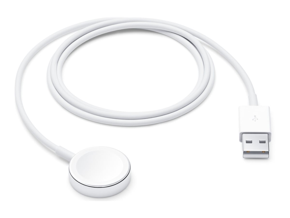 Apple Watch magnetisk laddningskabel MagSafe USB-A, 1m, vit, bild 3