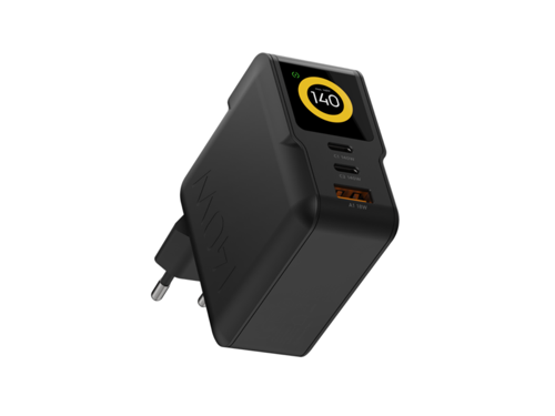 Xtorm - 140W GaN3 NextGen Hjemmeoplader USB-C/C/A GRS Sort, bild 2