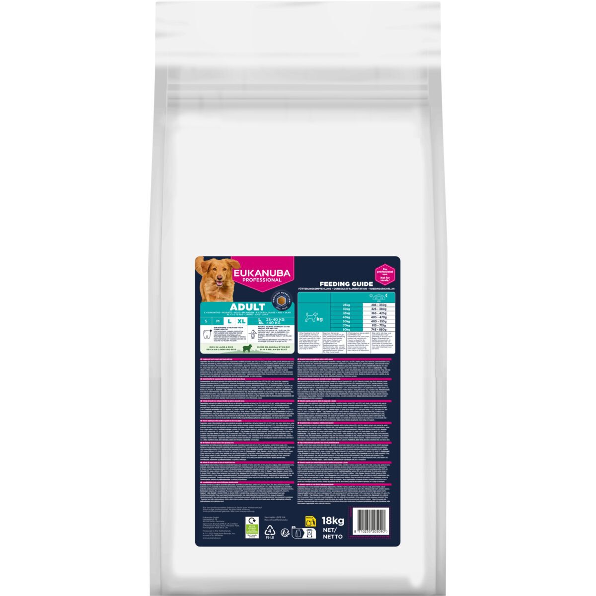 Eukanuba Dog Adult Large Breed Lamb & Rice Torrfoder till Hund 18kg