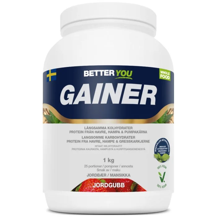 Better You Whole Food Gainer Jordgubb 1000 g