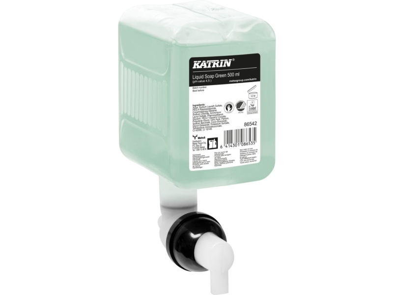 Tvål Katrin Flytande Grön 500ml Grön,500 ml x 12 fl/krt