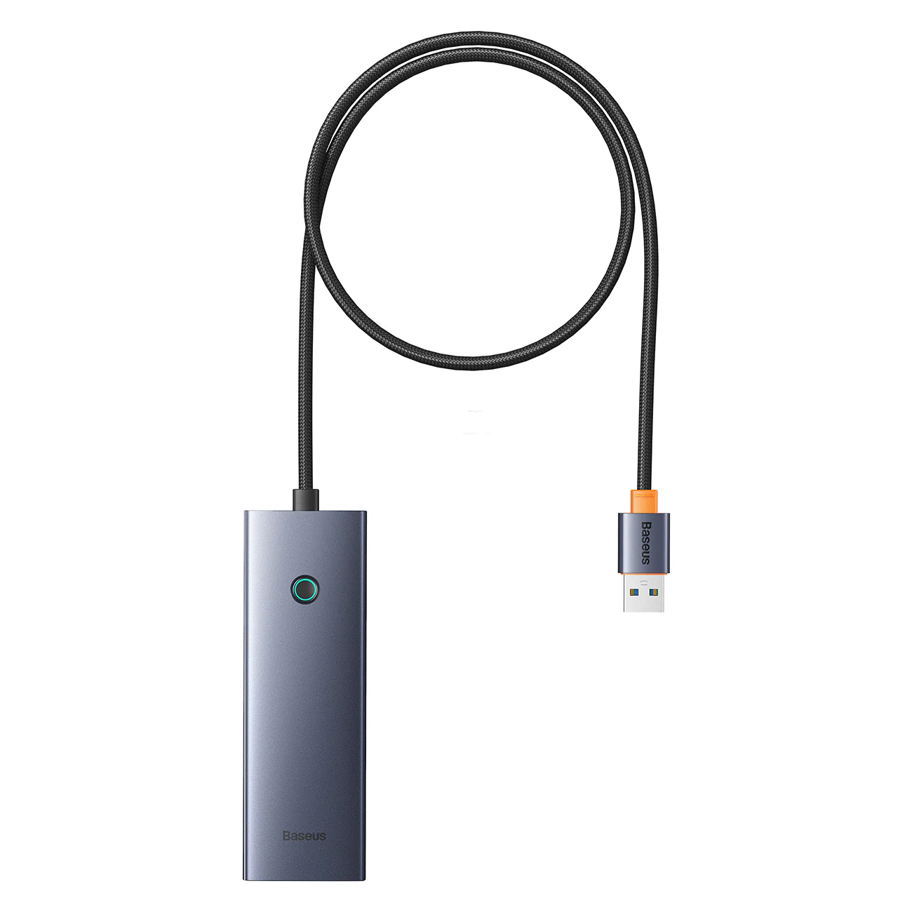 Baseus UltraJoy-serien USB-A-hubb, 4xUSB-A 3.0, 1xUSB-C, 5 V, 50 cm – grå, bild 2