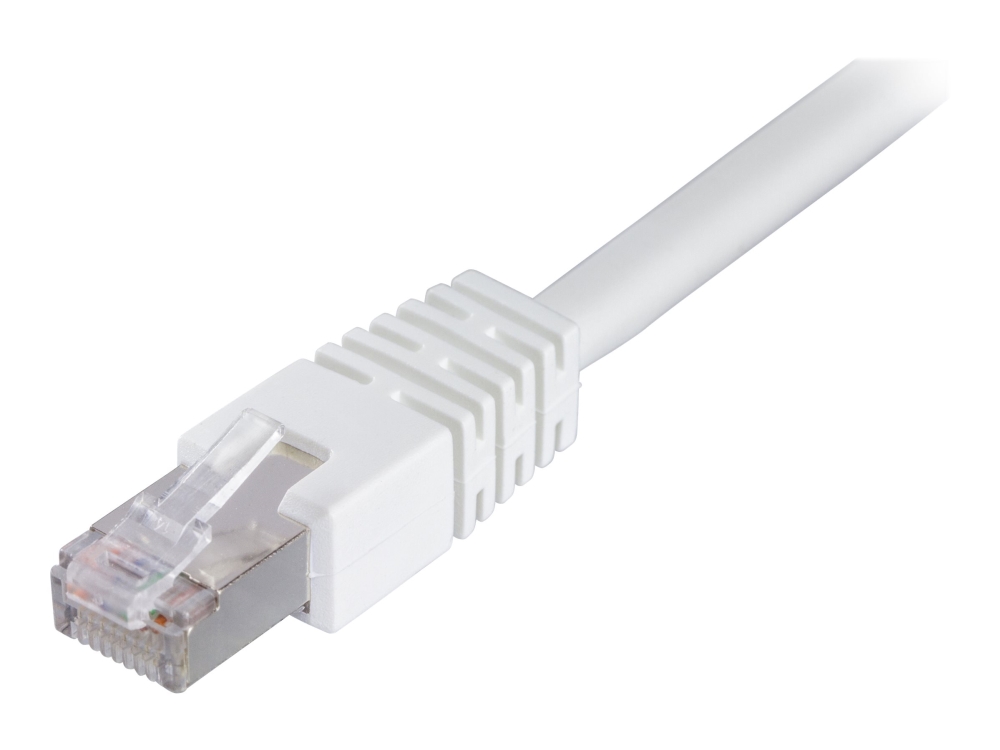DELTACO TP-kabel Cat6 F/UTP Vit 0.3 m