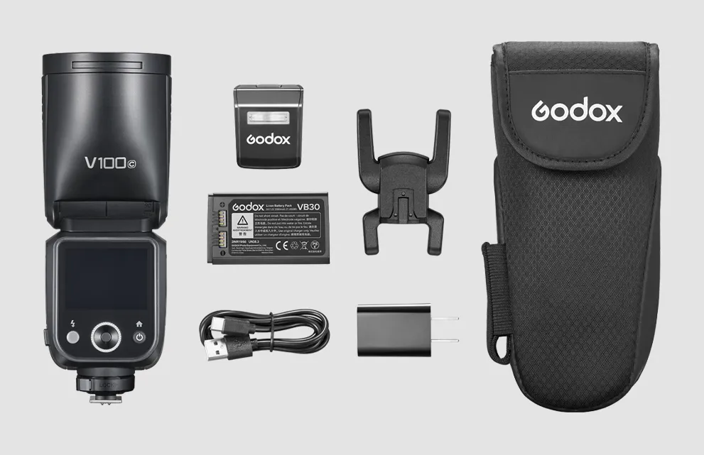 Godox Speedlite V100 blixt, Fujifilm