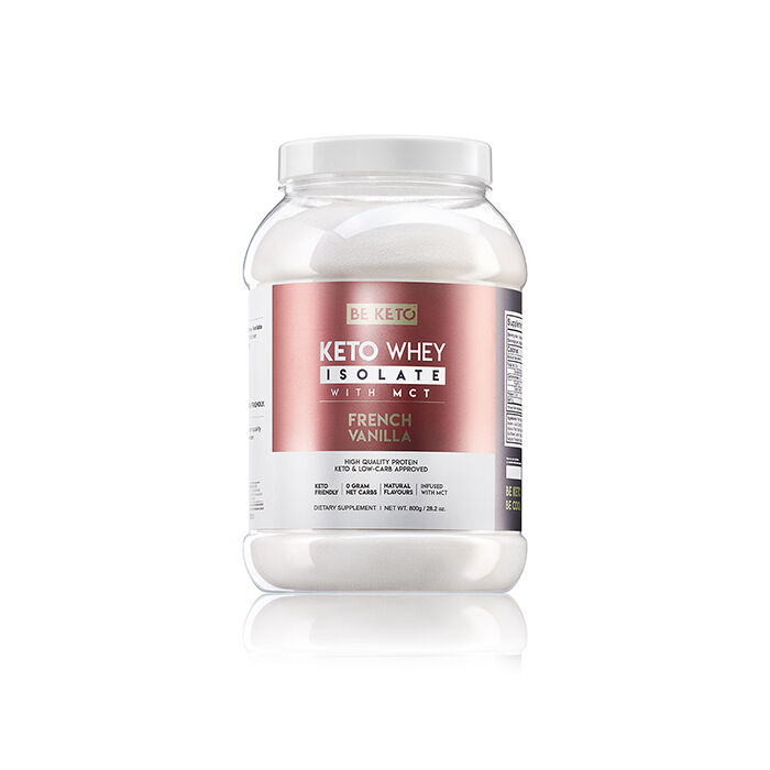 BeKeto KETO Whey + MCT, French Vanilla, 800 g