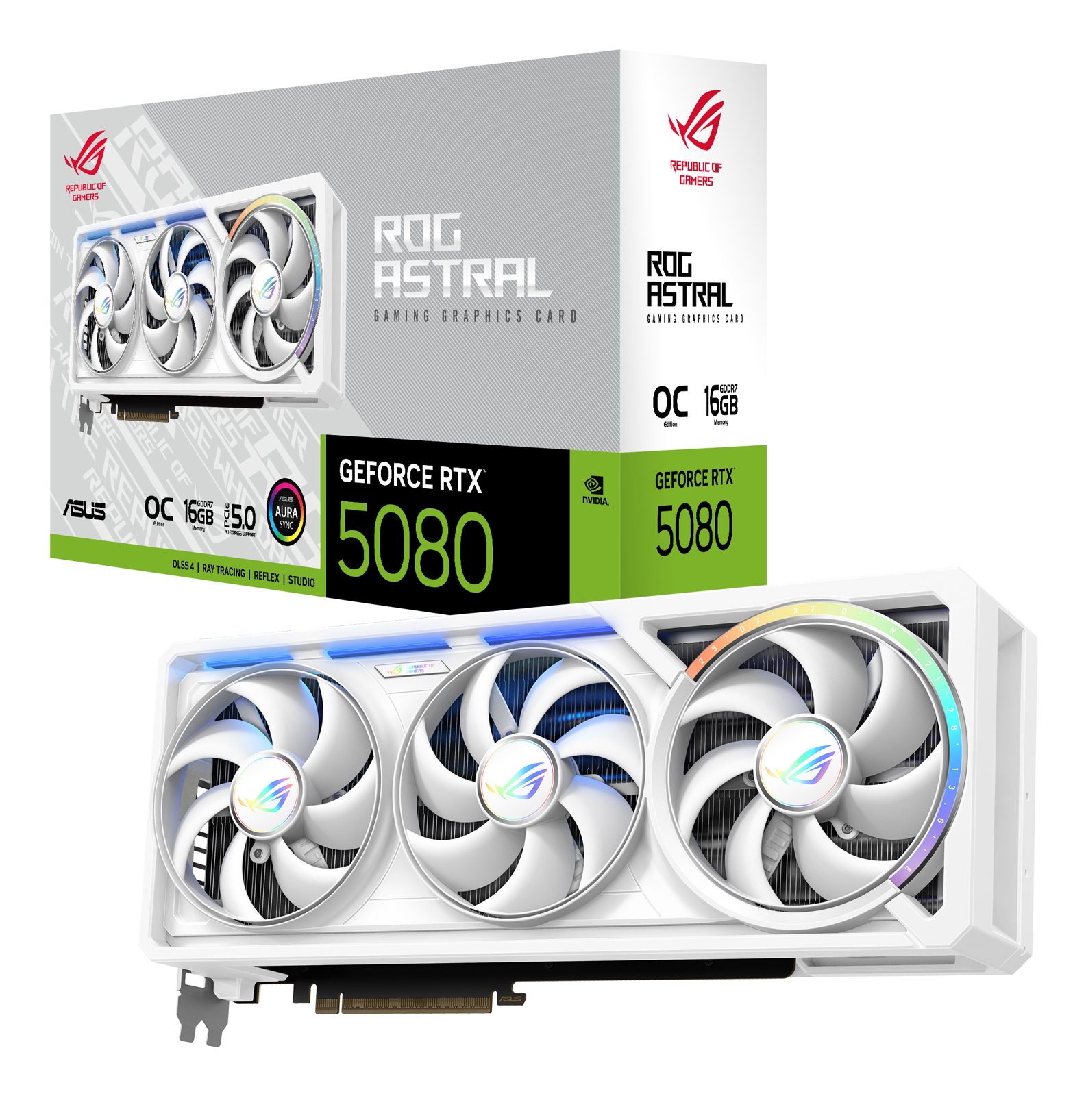 Asus ROG Astral GeForce RTX 5080 OC (vit), bild 3