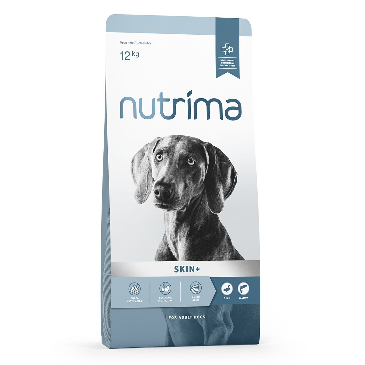 Nutrima Dog Adult Skin+ Duck & Salmon Torrfoder till Hund 12kg