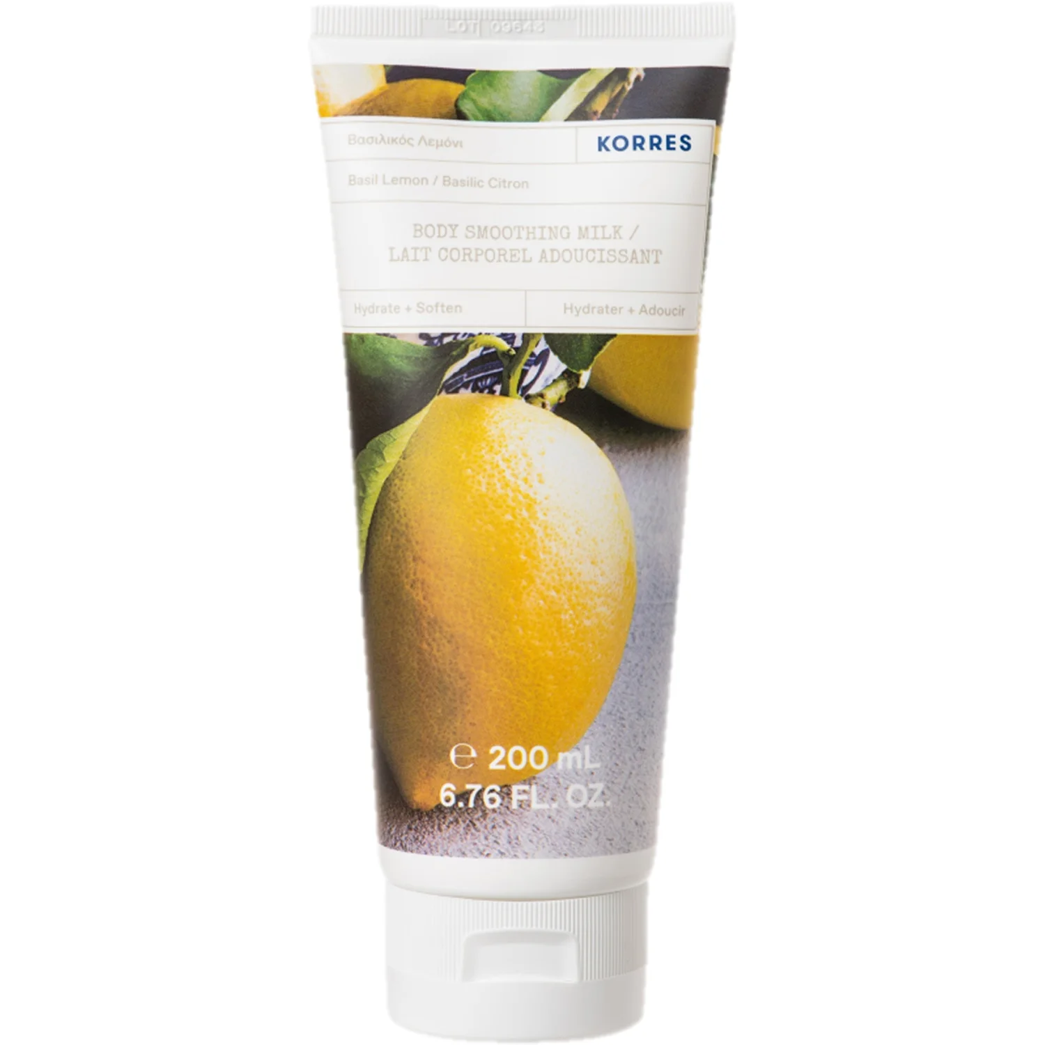 Korres Basil Lemon Body Smoothing Milk 200 ml 200 ml
