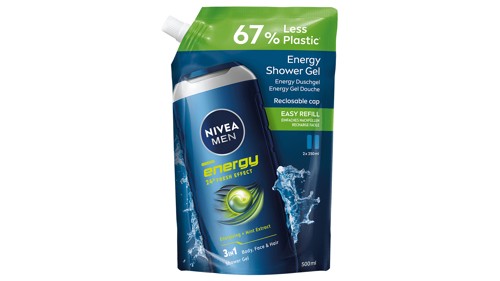 Nivea Men Energy Shower Gel Refill 500 Ml, bild 3