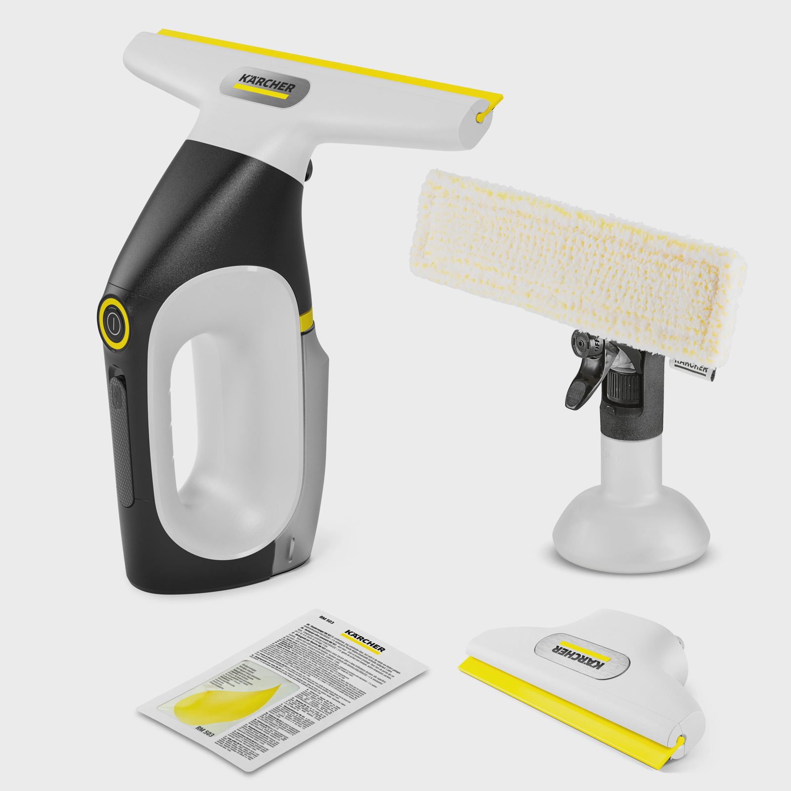 Kärcher WV 3 Comfort Precision, vit, svart, IPX4, 0,2 l, 28 cm, 49 dB, 105 m²