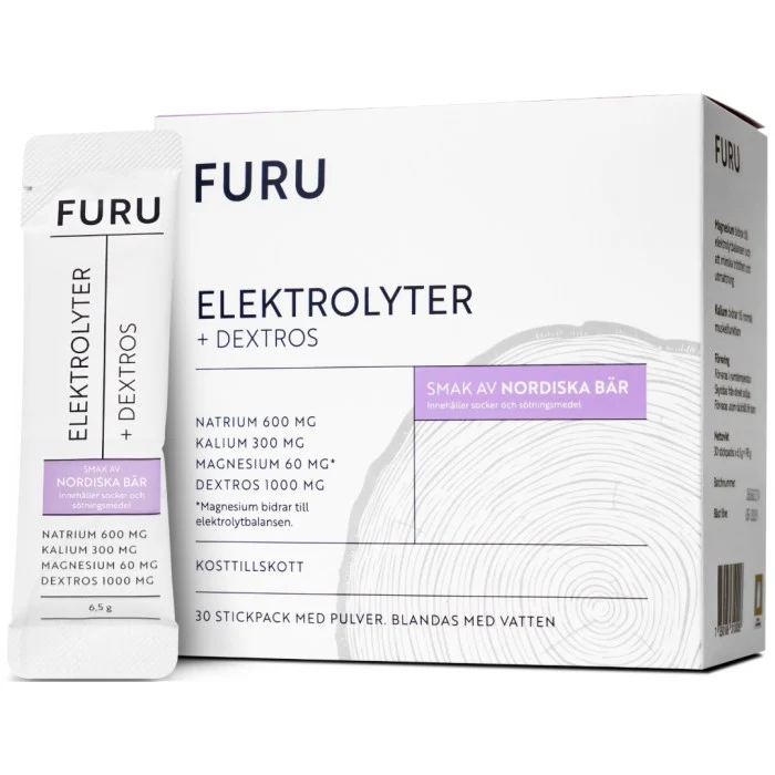 FURU Elektrolyter + Dextros Nordiska bär 30 stickpacks