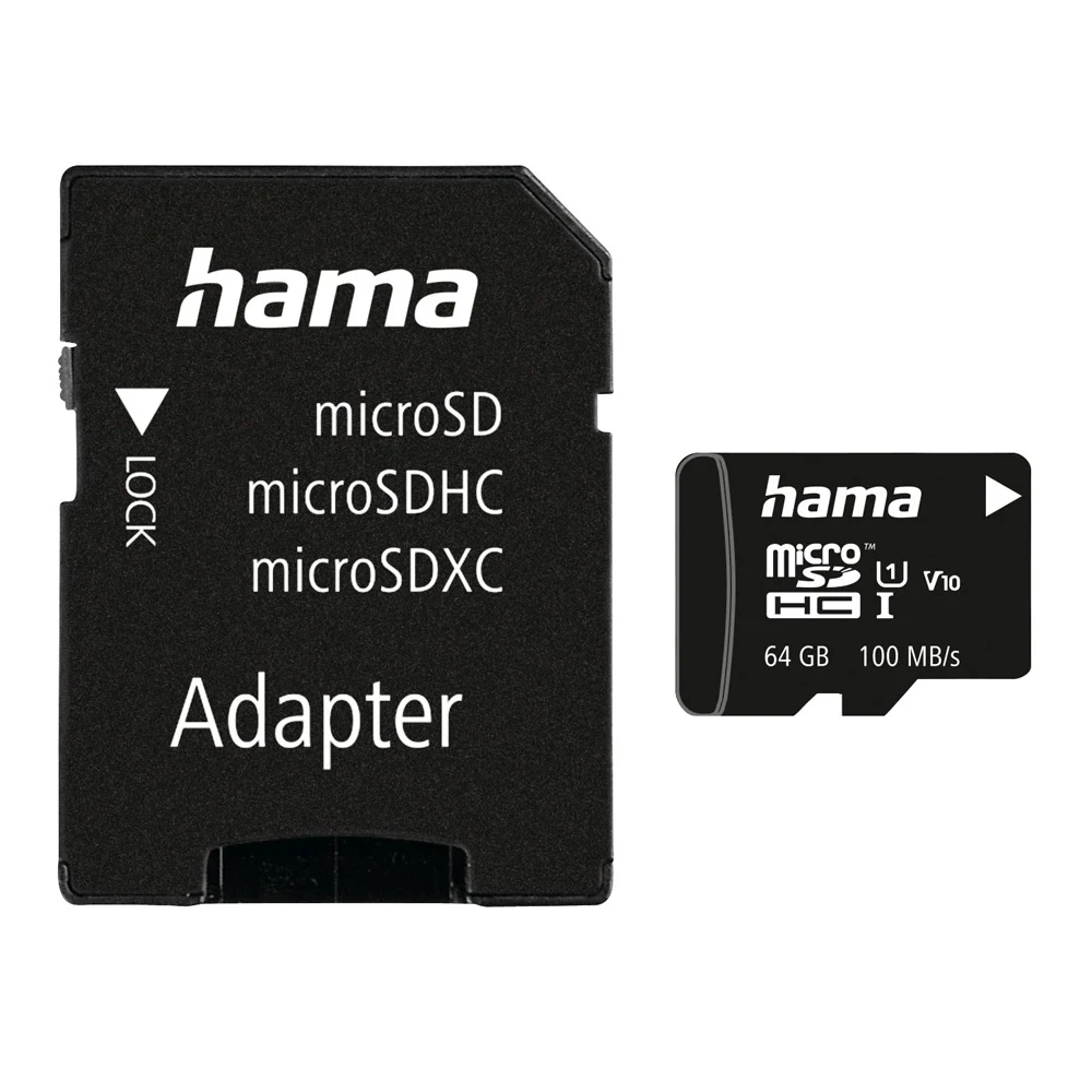 Hama MicroSDXC 64 GB C10 UHS-I 80 mb/s