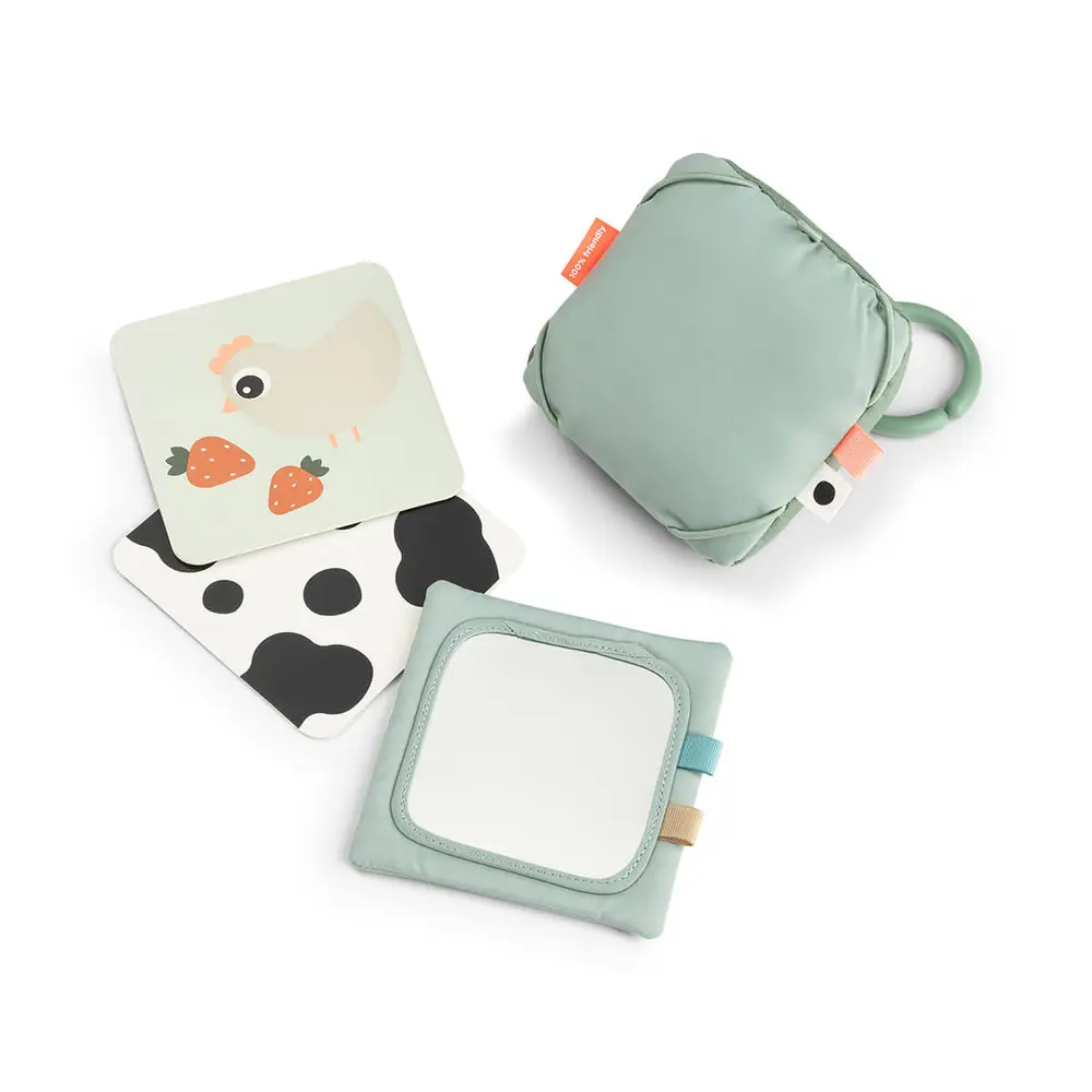 Done by Deer - Contrast Card Holder Tiny Farm Green (4263953)
