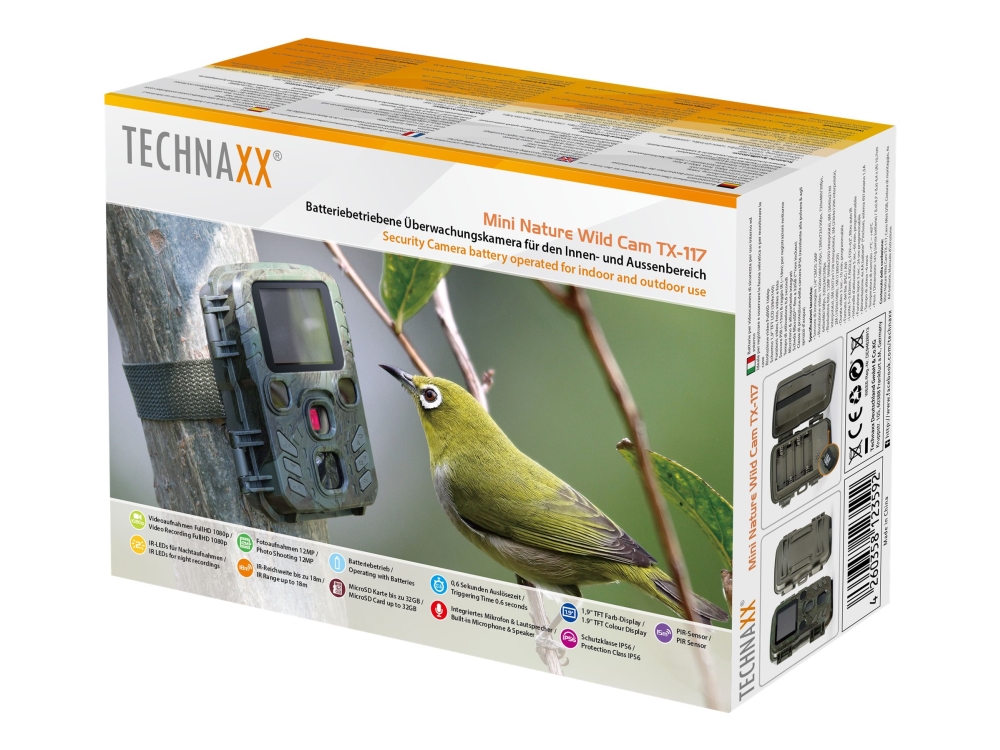 TECHNAXX Mini Nature Wild Cam TX-117 - camera trap