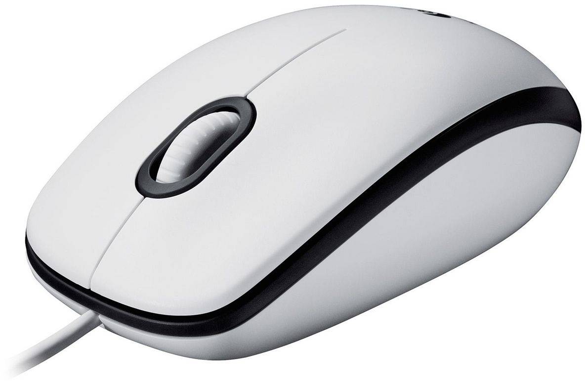 Logitech M100 trådbunden mus (vit), bild 4