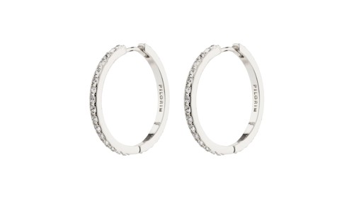PILGRIM - EBNA Maxi Crystal Hoops - Silver Plated - 26 mm, bild 3