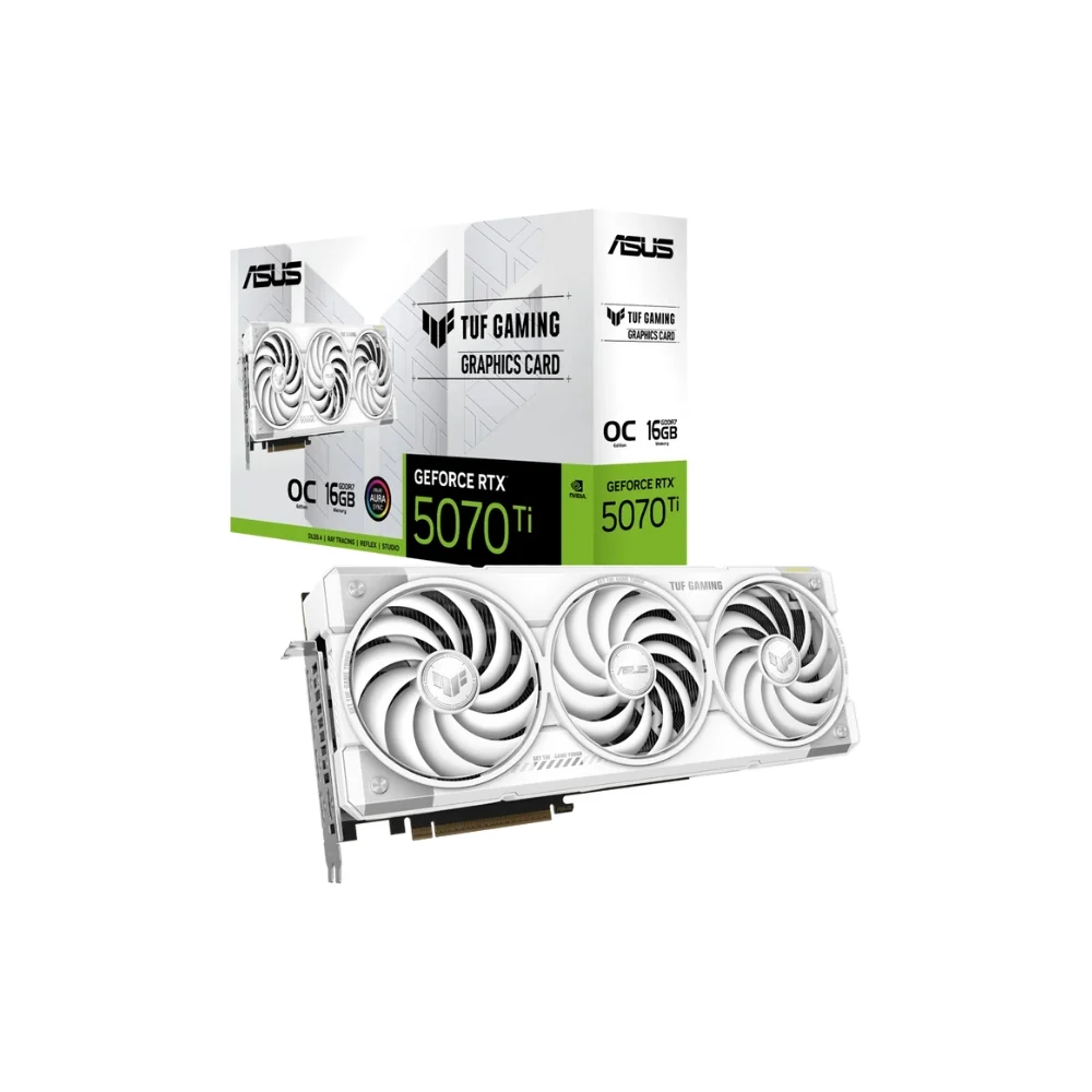 ASUS GeForce RTX 5070 Ti 16GB TUF Gaming White OC
