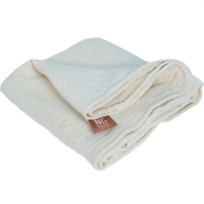 NG Baby muslinfilt deluxe, ivory