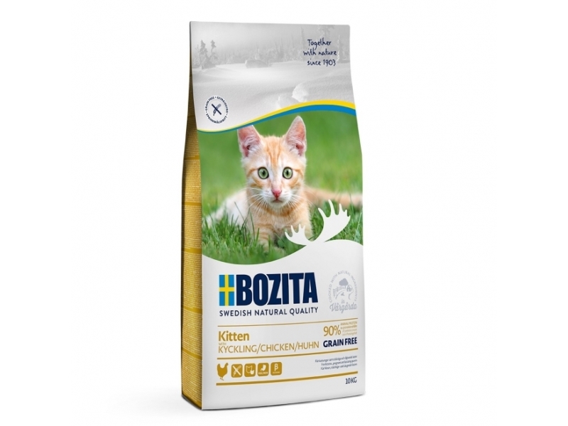 Bozita Kitten Grain Free Kyckling Torrfoder till Kattunge 10 kg