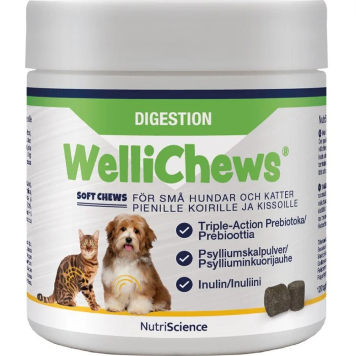 NutriScience Wellichews Digestion små hundar & katter