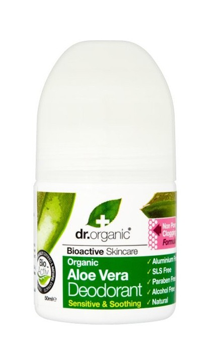 Dr Organic Deo Roll-on Aloe Vera 50 ml, bild 2